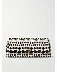 KHAITE - Audrey Polka-Dot Calf Hair Clutch - Lyst