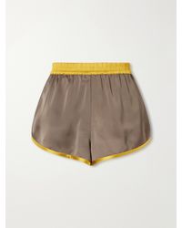 STAUD - Aero Satin Shorts - Lyst