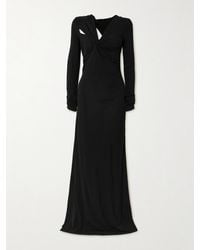 Victoria Beckham - Robe Aus Stretch-Jersey Mit Cut-Outs Und Twist-Details - Lyst