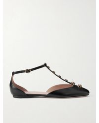 Chloé - Celeste Embellished Leather Ballet Flats - Lyst