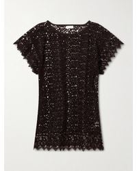 Suzie Kondi - Kristina Crocheted Cotton Mini Dress - Lyst