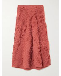 Ulla Johnson - Amiko Ruffled Chiffon Midi Skirt - Lyst