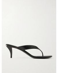 Gucci - Vittoria Logo-Embellished Leather Thong Sandals - Lyst