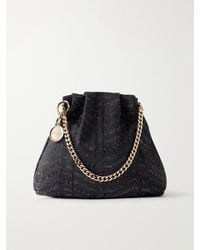 Missoni - Greek Key Striped Metallic Crochet-Knit Shoulder Bag - Lyst