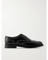 Church's - Burwood Met Brogues Aus Glanzleder Mit Nieten - Lyst