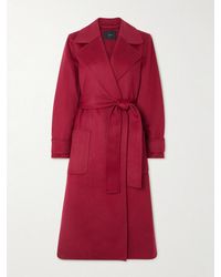 JOSEPH - Arline Belted Wool And Cashmere-Blend Coat - Lyst