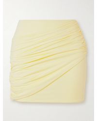Maygel Coronel - Ilios Ruched Stretch-Jersey Mini Skirt - Lyst