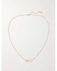 Messika - Baby Move 18-Karat Rose Diamond Necklace - Lyst