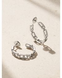 Messika - Small Move Link 18-Karat Diamond Hoop Earrings - Lyst