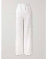Loro Piana - Valerio Linen Wide-Leg Pants - Lyst