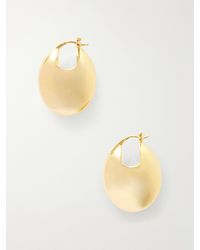 LIE STUDIO - The Erin-Plated Hoop Earrings - Lyst
