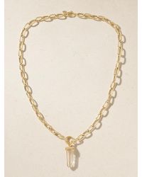 JIA JIA - Jumbo 14-Karat, Quartz And Diamond Necklace - Lyst