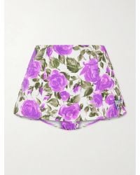 Chloé - Floral-Print Bikini Briefs - Lyst