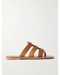 K. Jacques - Dolon Cutout Leather Slides - Lyst