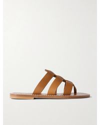 K. Jacques - Dolon Pantoletten Aus Leder Mit Cut-Outs - Lyst