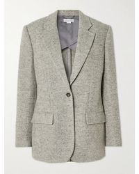 Stella McCartney - Wool And Silk-Blend Herringbone Blazer - Lyst