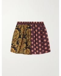 Donde Esteban - Estrellitas Printed Crepe Shorts - Lyst