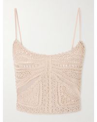 Ulla Johnson - Mollie Crochet And Tulle Top - Lyst