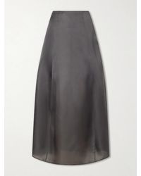 Ruohan - Cocoon Silk-Organza Maxi Skirt - Lyst