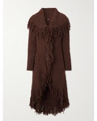 Cult Gaia - Cardigan En Bouclé De Laine Mélangée À Franges Victoria Duster - Lyst