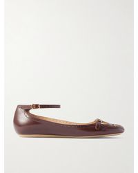 Chloé - Misty Laser-Cut Leather Ballet Flats - Lyst