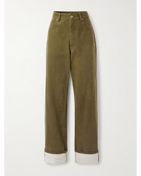 Bottega Veneta - Appliquéd High-Rise Wide-Leg Jeans - Lyst
