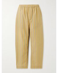 Jamie Haller - The Boxer Striped Cotton-Poplin Barrel-Leg Pants - Lyst