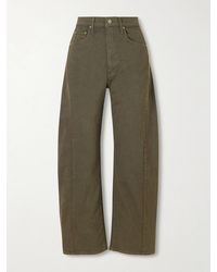 Mother - The Half Pipe Flood High-Rise Wide-Leg Jeans - Lyst