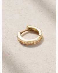 KOLOURS JEWELRY - Small 18-Karat Diamond Single Hoop Earring - Lyst