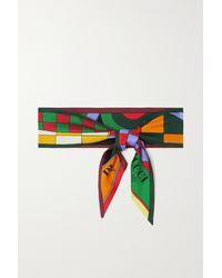 Emilio Pucci - Printed Silk-twill Scarf - Lyst