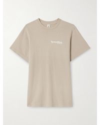 Sporty & Rich - Printed Cotton-Jersey T-Shirt - Lyst