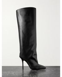 The Attico - Sienna Kniehohe Stiefel Aus Leder - Lyst