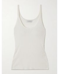 Gabriela Hearst - Cinxia Tanktop Aus Einer Gerippten Mischung Aus Kaschmir, Seide Und Hanf - Lyst