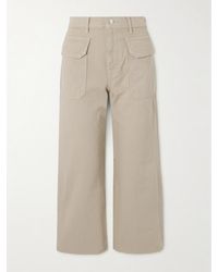 Veronica Beard - Taylor Verkürzte, Hoch Sitzende Jeans Mit Weitem Bein - Lyst