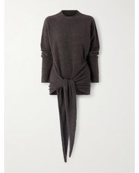 Maygel Coronel - Mistral Draped Cotton-Blend Bouclé Sweater - Lyst