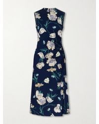 Erdem - Floral Printed Ponte Midi Dress - Lyst