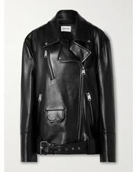 KHAITE - Hansel Oversized-Bikerjacke Aus Leder Mit Gürtel - Lyst