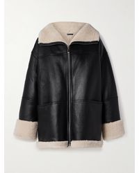TOTEME - Two-Tone Shearling Jacket - Lyst