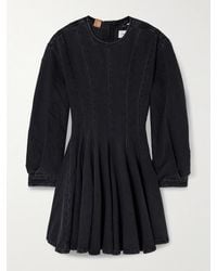 Haikure - Delilah Paneled Denim Mini Dress - Lyst