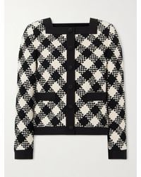 Valentino Garavani - Damier Checked Bouclé-Tweed Jacket - Lyst