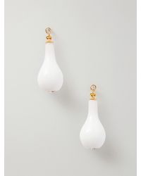 TOTEME - Drop Crystal-Embellished-Plated Earrings - Lyst