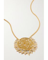 Piaget Sunlight 18-karat Gold, Sapphire And Diamond Necklace - Metallic