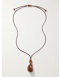 Hunting Season - The Pendant Tagua And Leather Necklace - Lyst