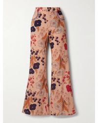 Alix Of Bohemia - Bunny Schlaghose Aus Baumwoll-Voile Mit Blumenprint Und Zierperlen - Lyst