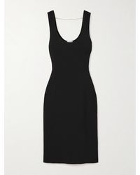 Bottega Veneta - Chain-Embellished Ribbed-Knit Dress - Lyst