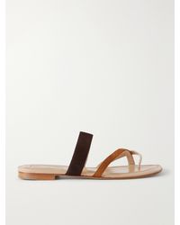 Manolo Blahnik - Susastri Suede Sandals - Lyst