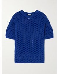 Escvdo - Espina Crocheted Cotton T-Shirt - Lyst