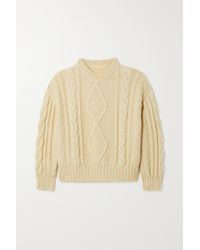 &Daughter + Net Sustain Aoife Cable-knit Wool Jumper - Natural
