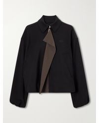 Loewe - Logo-Embroidered Twill-Trimmed Shell Jacket - Lyst