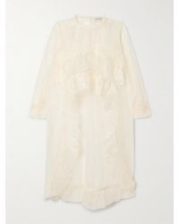 Sea - Cornelia Asymmetrisches Oberteil Aus Seidenorganza Mit Rüschen - Lyst